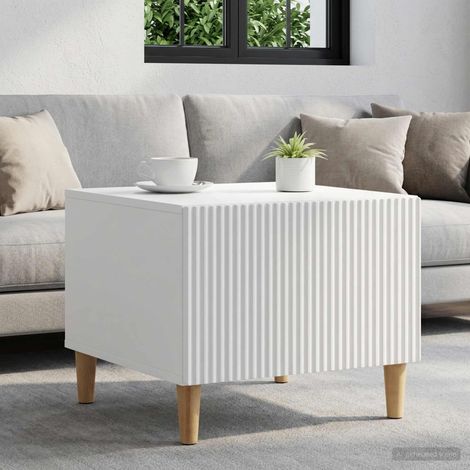 vidaXL Tavolino da salotto Bianco 49 x 50 x 40 cm Legno ingegnerizzato (1/5)