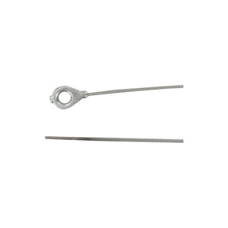 Cable flexible universal con ojete de ø: 7,5 mm - Longitud del cable: 2000 mm ø: 1,8 mm.