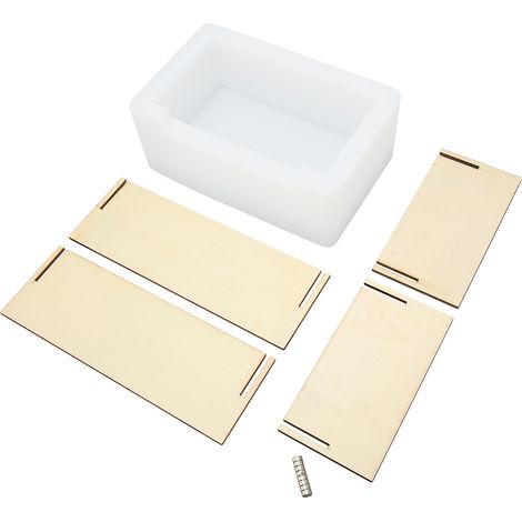 Boîte à mouchoirs en silicone moule, support de serviettes DIY, coffret créatif pour déco maison, moule à mouchoirs, 1 pièce, facile à mouler, usage domestique. (1/5)