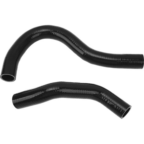 Kit di tubi flessibili in silicone per il raffreddamento del radiatore, 2 pezzi, ottima tenuta, resistenti al calore, per Honda Civic EP3 Si SiR Type R K20A3 dal 2002 al 2005, colore nero. (1/4)