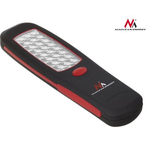Lámpara portátil maclean mce03 24 leds clip magnético gancho