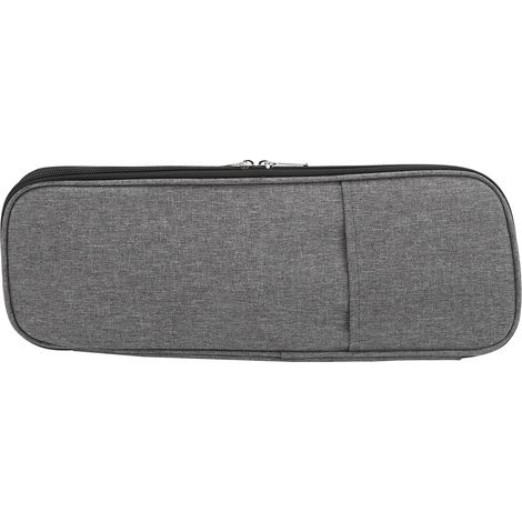 Long Knitting Needle Case Woven Storage Bag 600D Oxford Cloth Crochet Storage Bag Gray (1/5)