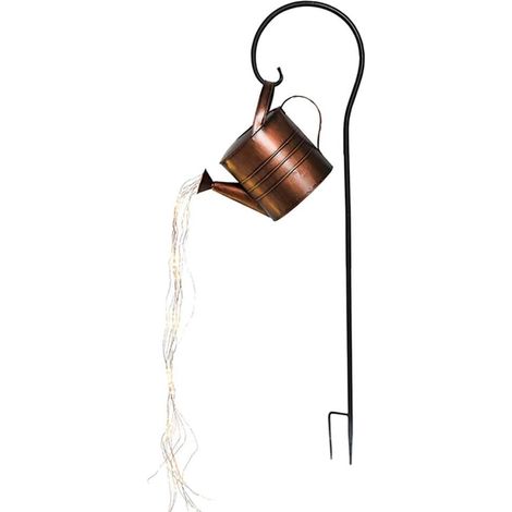 Sterne für die Außendusche, Gartenlichter mit Griff, Blitzgießkanne, Dekoration, wasserdichte LED-Lichterketten, Lichterketten, Lichterketten für Auffahrt, Terrasse, Rasen, Garten, Baum (1/5)