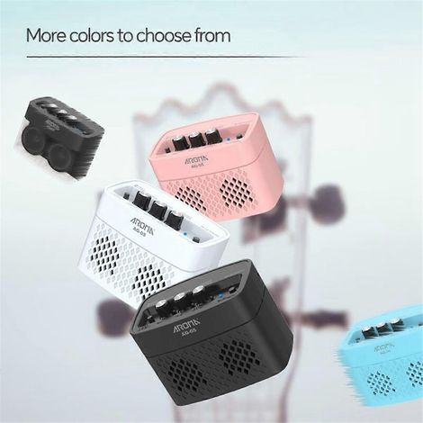 AROMA Gitarrenverstärker mit Bluetooth, Clean- und Overdrive-Kanälen, blau (1/5)