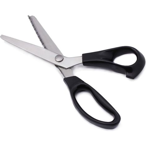 Ciseaux de Couture Pro Acier Inox Coupe Zigzag Tissus Artisanat Découpe Précise Loisirs Créatifs (1/5)