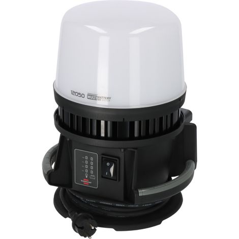 Brennenstuhl – Projecteur de chantier hybride 360° Multi Battery LED 12000lm – IP54 – Compatible avec batteries 18V Bosch, Makita, Dewalt
