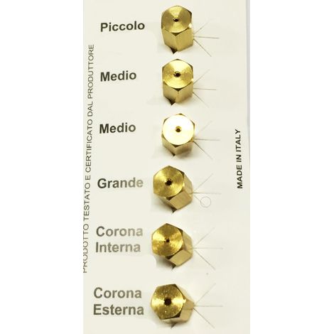 6 UGELLI PASSO 6 MB GAS METANO CUCINE A GAS LA GERMANIA SMALVIC STAR 2 MEDI (1/2)