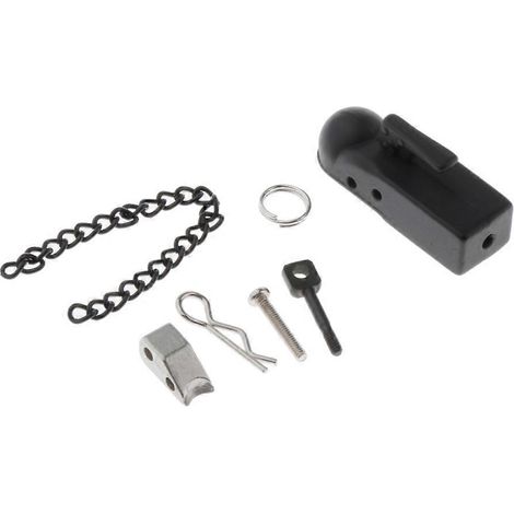 Attelage de remorque en métal à l'échelle 1:10 pour chenille télécommandée, compatible avec les voitures télécommandées SCX10 90046 90047 TRX4. (1/5)