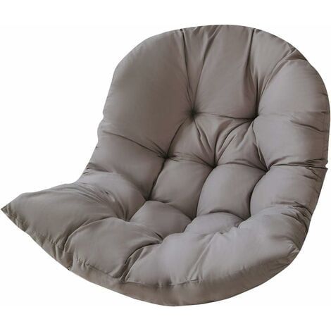 Coussin de chaise 80 x 120 cm en tissu givré – Conception épaisse pour confort intérieur et extérieur – Pour fauteuils rotin et balançoires (1/5)