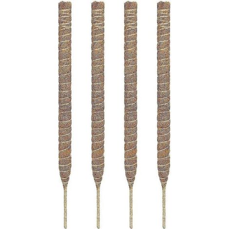 Poteau de support pour plantes en mousse et fibre de coco - Tuteurs d'escalade - Extension pliable pour plantes grimpantes Monstera d'intérieur