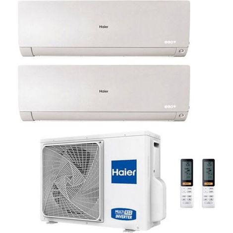 Climatizzatore Haier Dual Split Flexis Bianco 9000+9000 2U50S2SM1FA R-32 A++/A+ 9+9