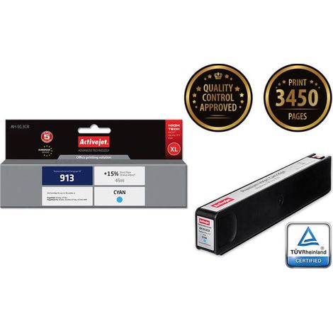 Tinta Activejet para HP 913 F6T77AE reg AH-913CR (1/2)