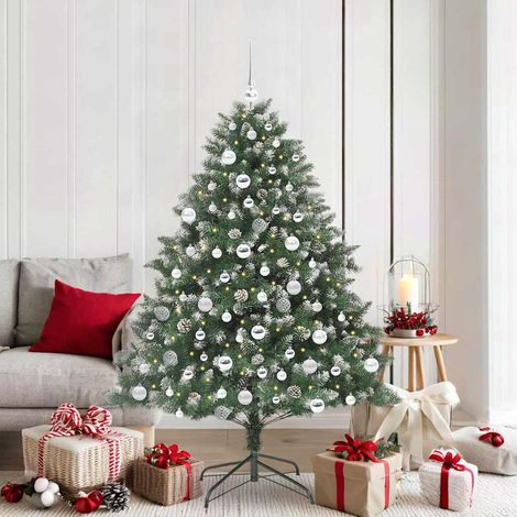 vidaXL Árbol de Navidad artificial Verde 180 cm PVC, Plástico y Acero (1/5)