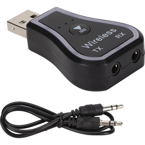 Émetteur Récepteur Bluetooth 5.0 2 en 1 avec Rétroéclairage RGB, Adaptateur USB pour TV et Système Stéréo Domestique (1/5)