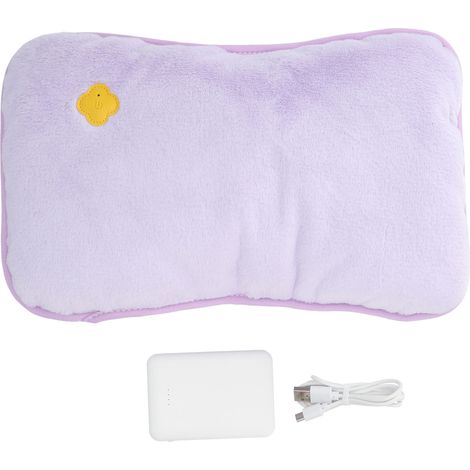 Chauffe-mains intelligent à température constante avec batterie USB rechargeable pour bureau et maison - Violet