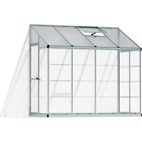 Canopia Lean To Invernadero Policarbonato Para La Casa 244X124.5X225 cm