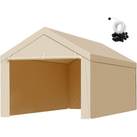 Toile Rechange Carport - 6 x 3 m - Bâche Toit Abri Voiture (1/5)