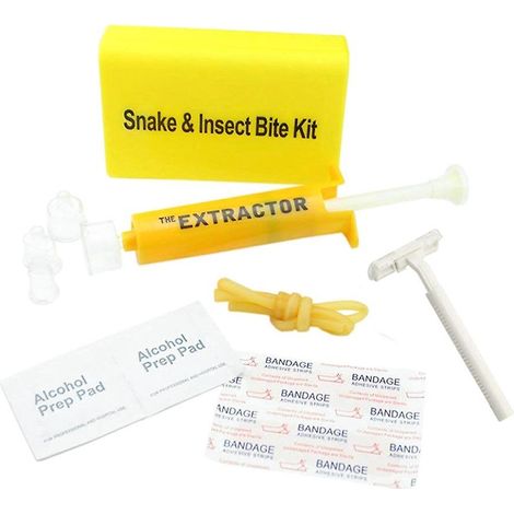 Erste-Hilfe-Set mit Giftabsaugpumpe für Camping, Wandern, Klettern und Trekking