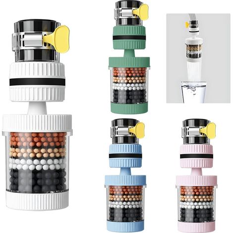 4 Piece 360 Degree Rotary Faucet Filter, Suitable for Kitchen (1/5)