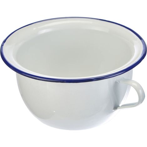 Ibili 903524 Vasetto per Camera Emaille Bianco 24x13x24 cm (1/4)