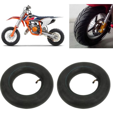 Zwei Innenschläuche der Größen 90/6.5-6.5 und 110/50-6.5 sind für 8ccm, 47ccm und 49ccm Pocket Mini-Bikes geeignet (Lieferung ohne Luft). (1/5)