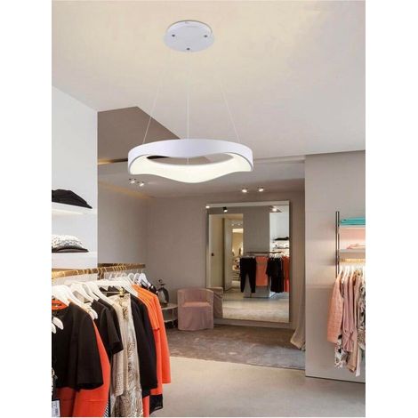 Lampadario Plafoniera Led A Onda 38 W 3 Colorazioni Luce Bianca Calda Naturale (1/3)