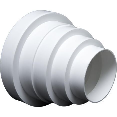 Réducteur universel pour systèmes de ventilation Ø 80-150 mm. Raccord réducteur tube de réduction Ø 80 100 120 125 150. Conduit de ventilation à tuyau rond de ventilation de transition RDRC. (1/5)