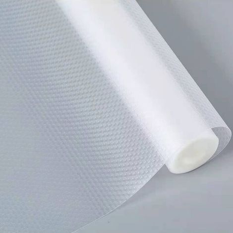 Rutschfeste Schubladenmatte, transparent, EVA, wasserdicht, waschbar, Schrankmatte, Tischmatte für Zuhause und Küche, antibakterielle Kühlschrankmatte (30 x 150 cm)