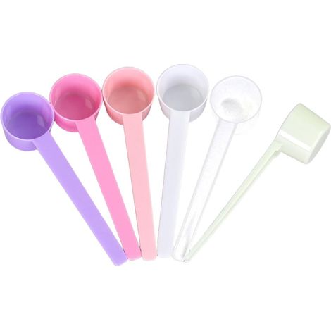 6 Pièces Transparentes Cuillère Doseuse Cuillères Mesurer Cuillère Doseuse Cuillères Doseuses Measuring Cups Cup Mesure Échelle Fine (1/4)