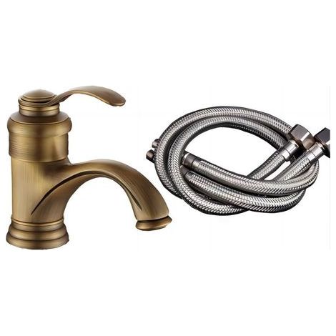 CCYKXA Antique Retro Bath Faucet Basin European Style Cold Bathroom Washbasin Faucet Bronze Decorative Retro Kettle Spray Paint Sun Office Bar Bathroom Hand Wash Water