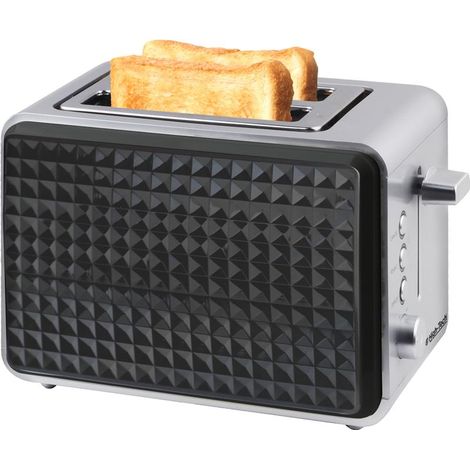 HIGH-TECH TOSTAPANE DA 750 WATT IN ACCIAIO E FINITURE NERE (1/2)