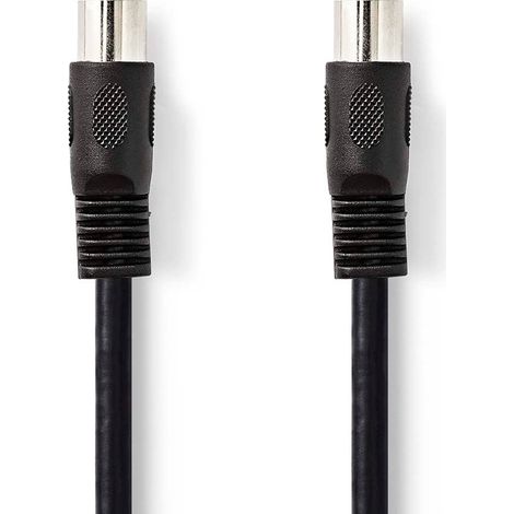 Cable de audio din macho din de 5 pines macho din de 5 pines niquelado 300 metros redondo pvc negro etiqueta