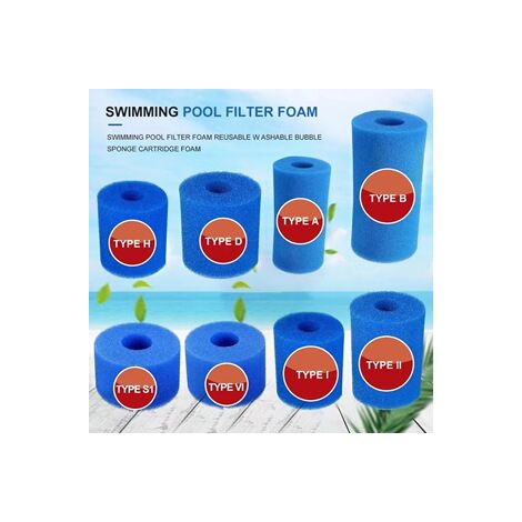 Cartouche filtrante réutilisable Intex – Type /B(25.514.54.82)– Colonne en mousse hydrophile(3X) (1/5)
