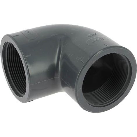 Coude plastique 90° femelle-femelle 50-60