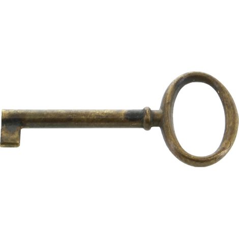 25PZ CHIAVE ANTICHIZZZATA ART.33706 MM.34X73 OTTONE ANTICO (1/2)