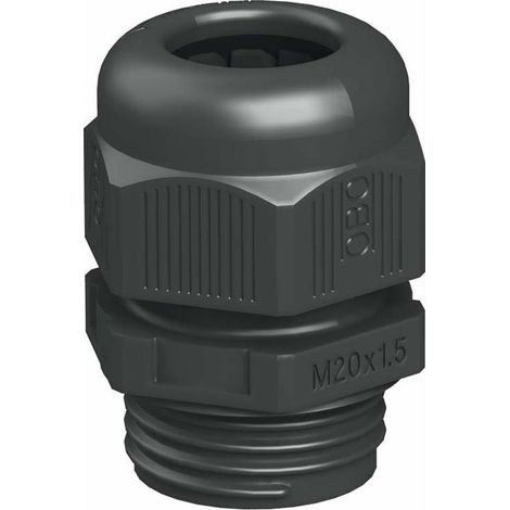 OBO Bettermann Presse-étoupe entièrement métrique M40 polyamide noir, 2022893 (1/2)