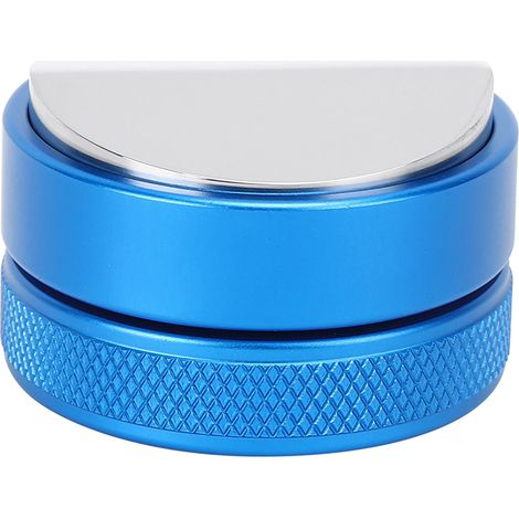 Wiederverwendbarer Kaffeespender aus Edelstahl, 51 mm blauer konvexer Sockel, höhenverstellbar (1/5)