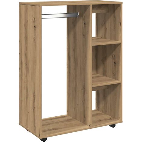Garde-robe chêne artisanal 80x40x110 cm bois d'ingénierie CFW205301 (1/5)