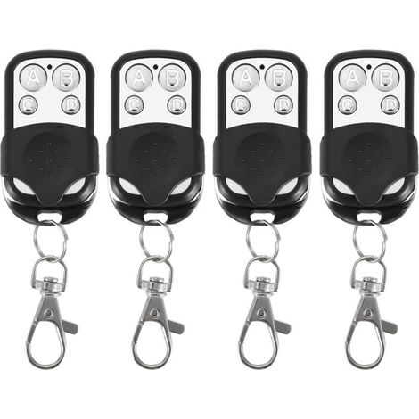 Porte-clés de télécommande sans fil, clonage universel, pour porte de Garage de voiture, 433.92mhz, 4 pièces (1/4)