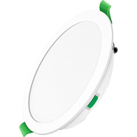 Spot LED Encastrable de Plafond Salle de Bain Dimmable Extra Plat Trou 75mm - 90mm Tri-température 2pcs (1/5)
