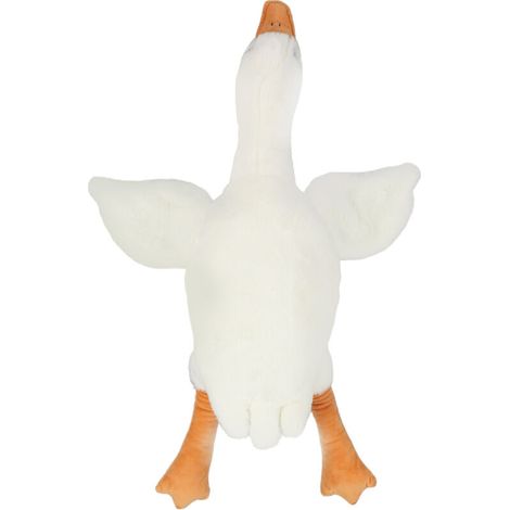 Peluche géante oie 90cm douce et mignonne, coussin décoratif pour chambre d'enfant, cadeau bébé +6 mois, idée décoration maison bureau voyage (1/5)