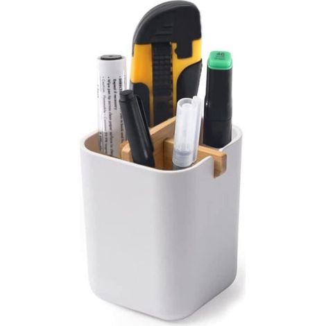 Porte-Brosse À Dents - Bambou Naturel - Antibactérien - Salle De Bain - Lot De 1 (1/4)