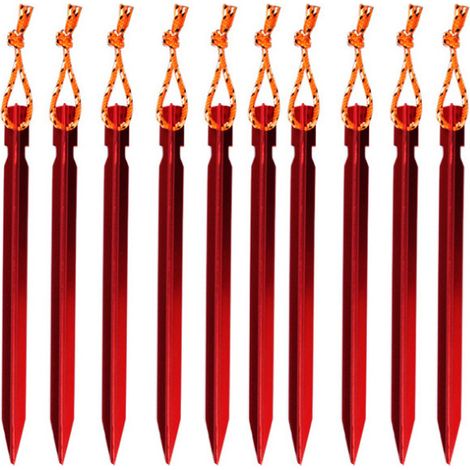 Piquets de tente de 18 cm - Avec sac de rangement, paquet de 12. (1/5)