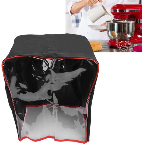 Wasserdichter Oxford-Mixerdeckel mit transparenter Vorderseite und Aufbewahrungstaschen [45x30x55cm] (1/5)