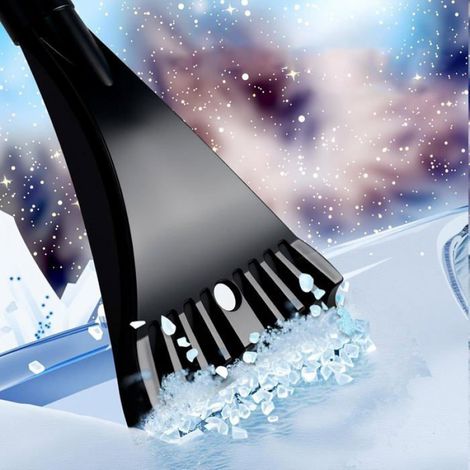 Brosse à neige pour voiture, grattoir à neige pour vitres automobiles - Pelle d'hiver portable pour le nettoyage quotidien du (1/5)