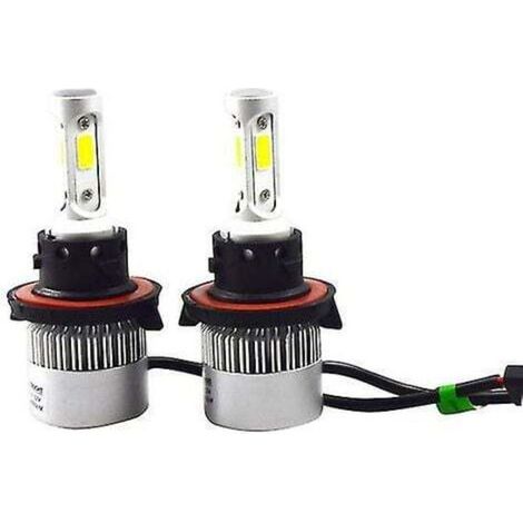 2pcs S2 LED Headlight Bulb 36W 9-32V 8000lm Waterproof High Low Beam Integrated Headlight Car Headlight (H13) (1/4)