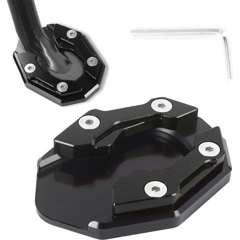 Plaque d'extension de béquille latérale, béquille latérale de moto, coussin d'extension de béquille latérale, accessoires pour scooter, béquille latérale de moto (1/5)