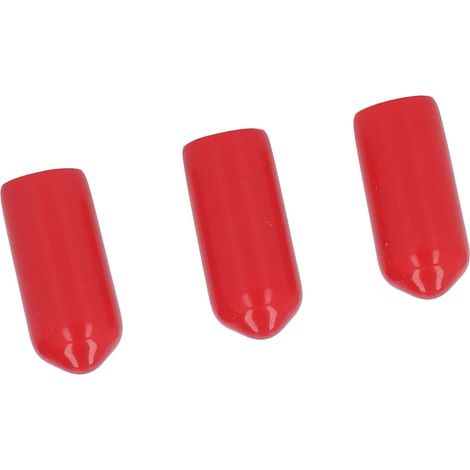 100 capuchons de protection filetés en PVC pour tuyaux ronds, embouts de tuyauterie, protection de vis pour brides de vannes de cylindre 9 mm (1/5)