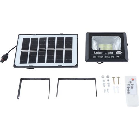 30-W-Solarleuchte mit Fernbedienung, Lichterkennung und Timerfunktion für den Außenbereich (1/5)
