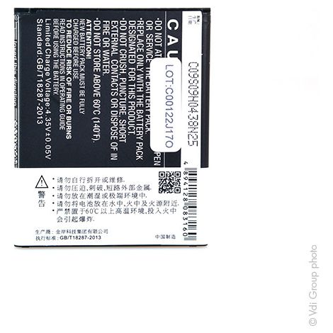 NX - Batterie téléphone, smartphone, GSM pour Hisense 3.8V 1700mAh - LI38170